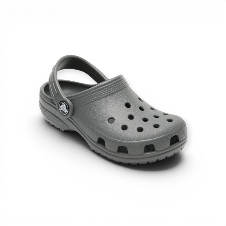 Klapki Crocs Classic Clog dla małych dzieci szare - 1 para