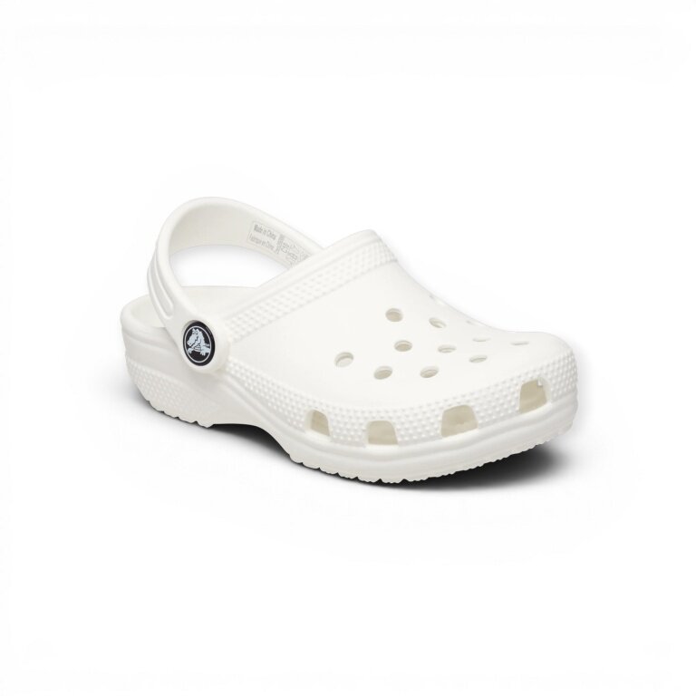Klapki Crocs Classic Clog dla małych dzieci białe - 1 para
