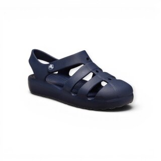 Klapki Crocs Classic Fisherman granatowe dla małych dzieci - 1 para