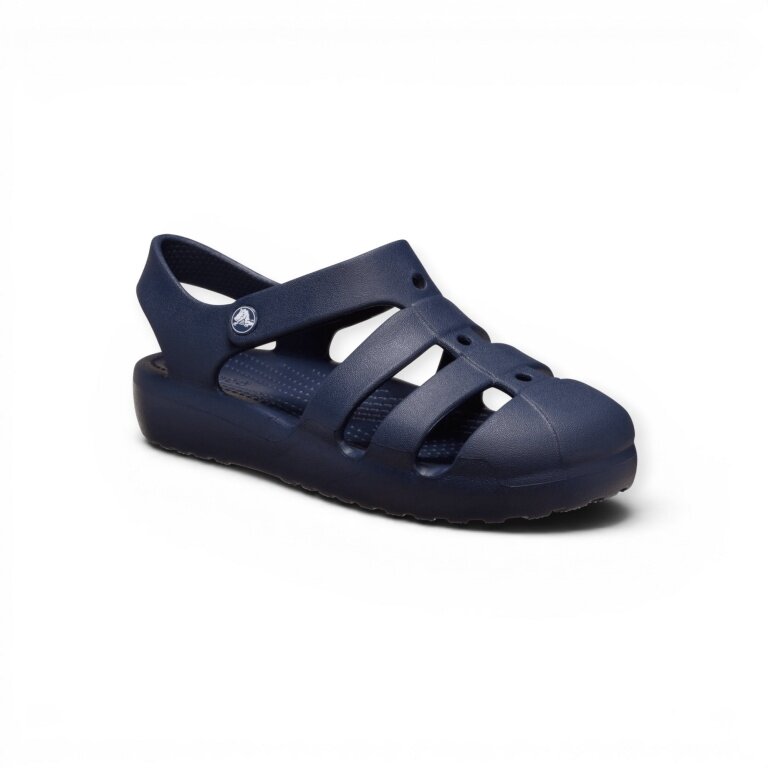 Klapki Crocs Classic Fisherman granatowe dla małych dzieci - 1 para