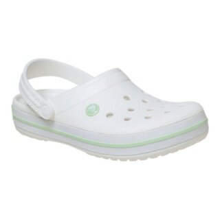 Klapki Crocs Crocband białe/zielone