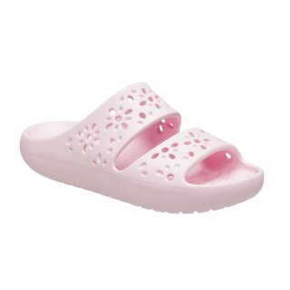 Klapki Crocs Floral Cutout (lekkie, elastyczne) różowe damskie