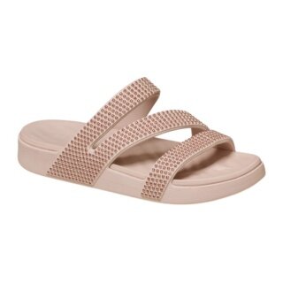 Klapki Crocs Getaway Gems Strappy Quartz jasnobrązowe - Damskie