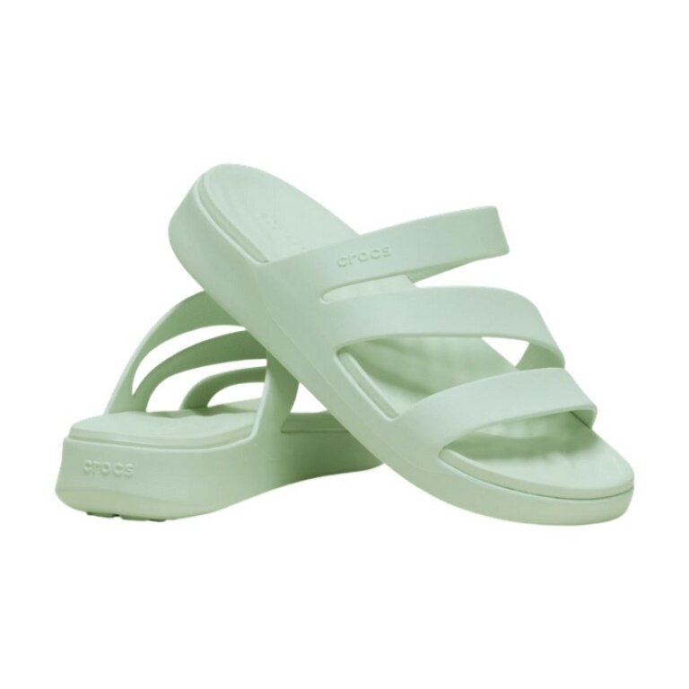 Klapki Crocs Getaway Strappy (lekkie, bezszwowe, elastyczne) miętowe damskie