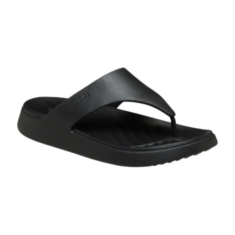 Klapki Crocs Getaway Triangle Flip czarne - damskie
