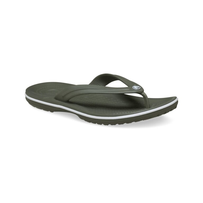 Klapki Crocs Crocband Flip oliwkowe - 1 para