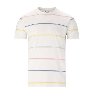 Cruz T-shirt Freizeit Austin w paski (bawełna) biały męski
