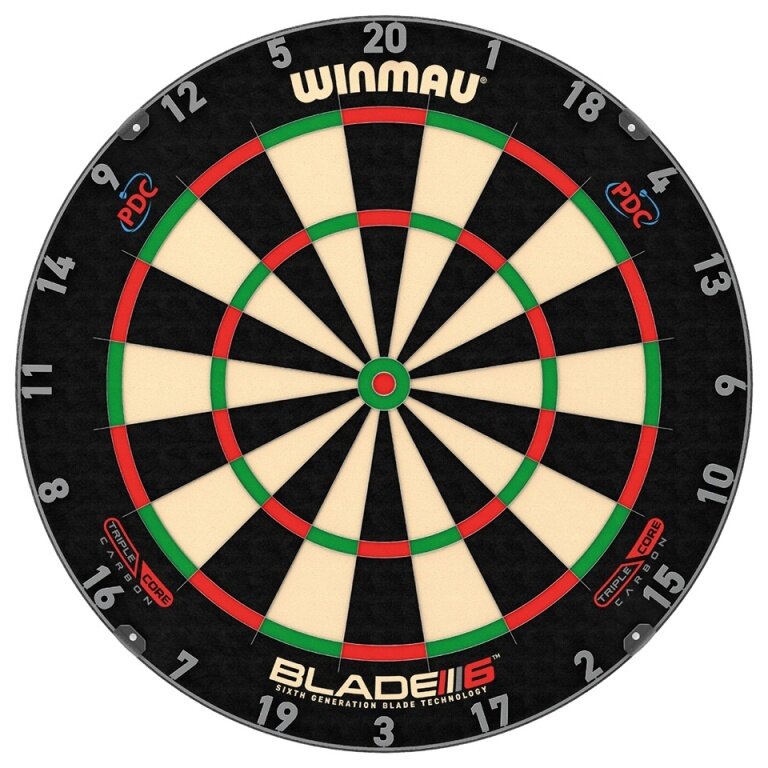 Winmau Tarcza Darts Blade 6 Triple Core Carbon PDC - oficjalna tarcza PDC