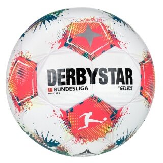 Derbystar Piłka nożna Bundesliga Magic APS v25 2025/2026 biało/zielono/czerwona