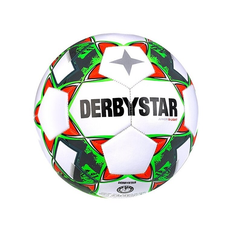 Derbystar Piłka Nożna Junior S-Light v23 (piłka rekreacyjna) biało/zielono/czerwona - 1 piłka