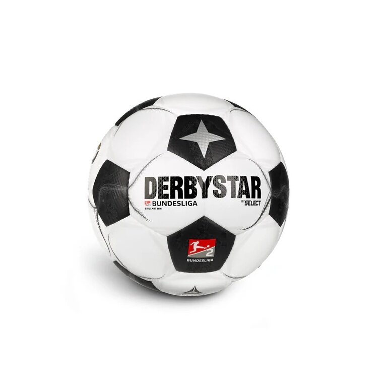 Derbystar piłka rekreacyjna - MINI Classic Bundesliga Brilliant v24 biało/czarna - 1 miniball (obwód: 47cm)