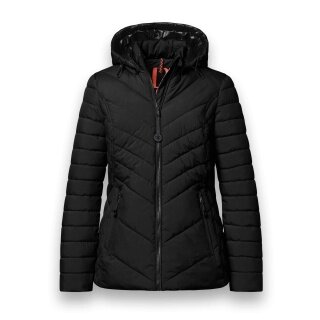 Kurtka zimowa District Winter-Steppjacke Kaprun (z kapturem, wodoodporna) czarna damska