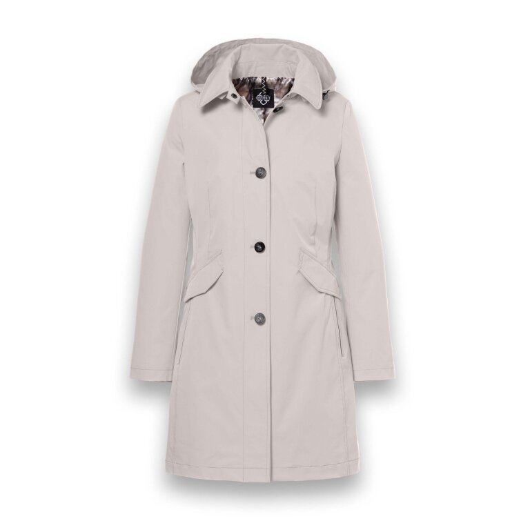 Kurtka przejściowa (parka) Lotus z kapturem piaskowo-brązowa damska