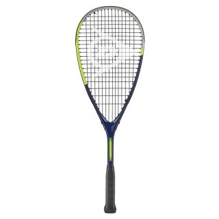 Dunlop Dziecięca rakieta do squasha Tristorm JR 25 (160g/wyważona na głowę) niebieska/szara/żółta - naciągnięta -