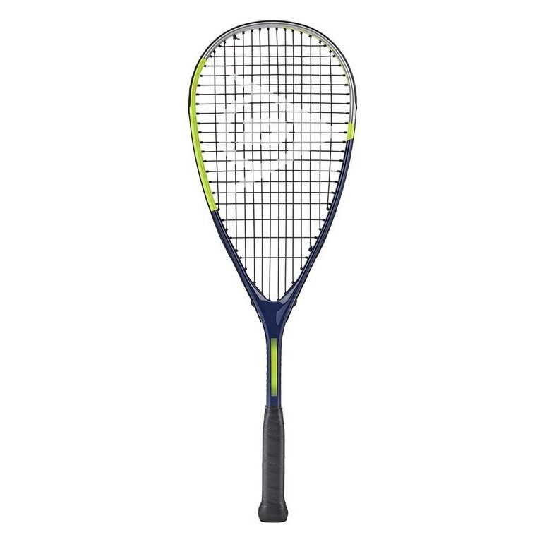Dunlop Dziecięca rakieta do squasha Tristorm JR 25 (160g/wyważona na głowę) niebieska/szara/żółta - naciągnięta -