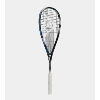 Dunlop Rakieta do squasha Sonic Core Evolution 120 (120g/z ciężarem gripu) czarna/biała/niebieska - naciągnięta -