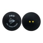 Dunlop Squashball Pro (2 żółte kropki, bardzo wolny) czarny - 1 piłka