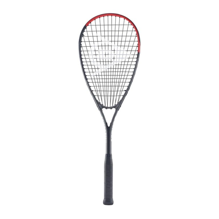 Dunlop rakieta do squasha Tristorm Lite 185g/zrównoważona 2025 szary/czerwony - naciągnięta -