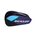 Torba na rakiety tenisowe Dunlop FX Club (torba na rakiety, 2 główne komory) 2026 fioletowo/czarna 10 sztuk