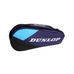 Torba na rakiety tenisowe Dunlop FX Club (torba na rakiety, 1 główna komora) 2026 fioletowo/czarna 3 szt.