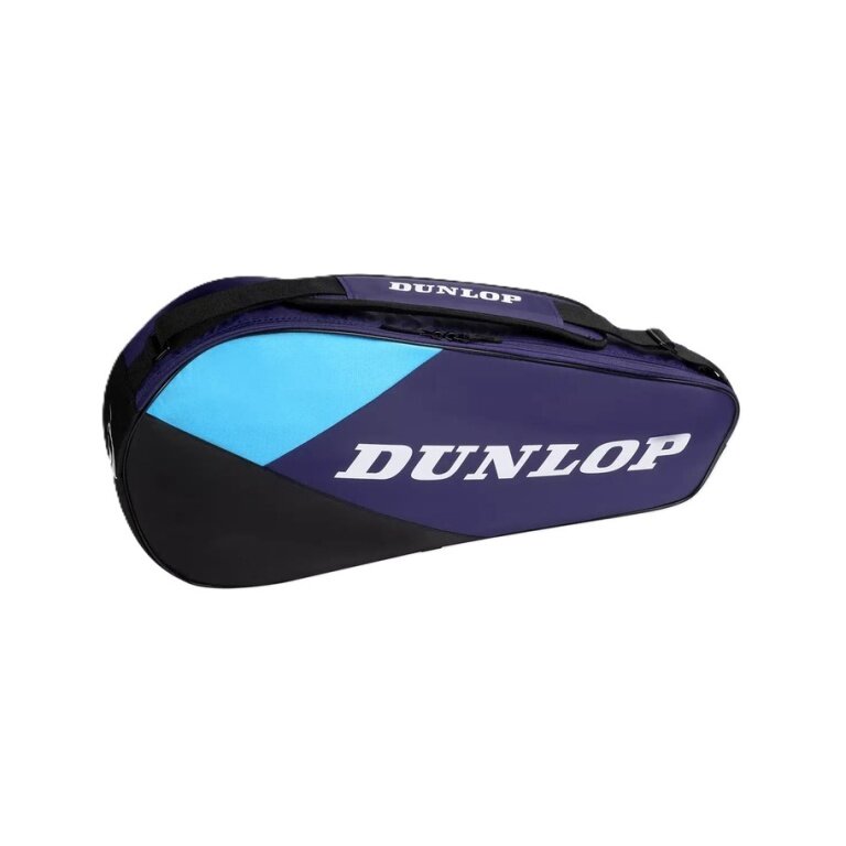 Torba na rakiety tenisowe Dunlop FX Club (torba na rakiety, 1 główna komora) 2026 fioletowo/czarna 3 szt.