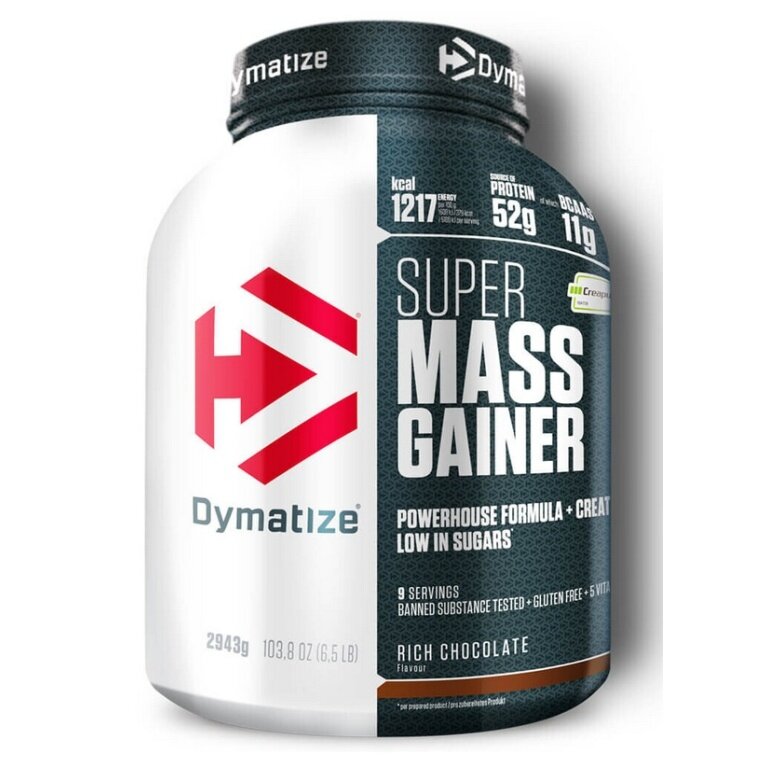 Dymatize Super Mass Gainer Proszek Czekolada Bogata 2943g Pojemnik