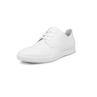 ECCO Sneakers Leisure Derby (ECCO-skóra) białe męskie