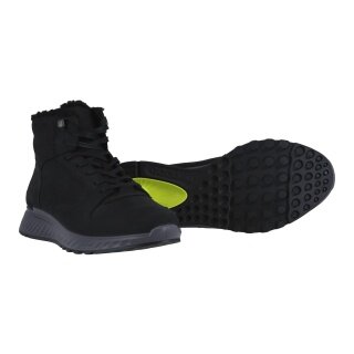 ECCO zimowe buty Exostride MID Warm (skóra nubukowa) czarne męskie