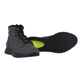 ECCO zimowe buty Exostride MID Warm (skóra nubukowa) magnetycznoszare męskie