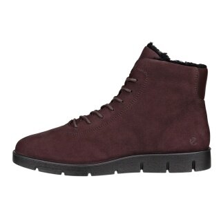 ECCO zimowe botki Bella (skóra nubukowa, ciepłe) brązowe damskie