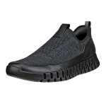 ECCO Sneaker Gruuv Easy-Slip (oddychający tekstyl) czarny mężczyźni