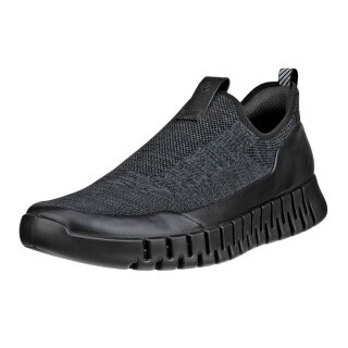 ECCO Sneaker Gruuv Easy-Slip (oddychający tekstyl) czarny mężczyźni