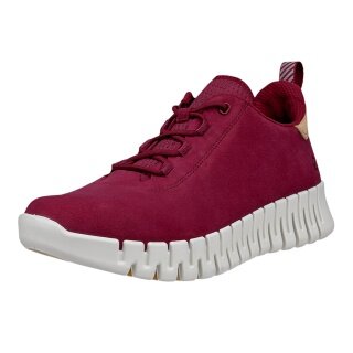 ECCO Sneaker Gruuv Lea (miękka skóra nappa) bordowy damski
