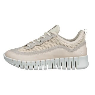 ECCO Sneaker Gruuv Lea (oddychający tekstyl) limestone damskie