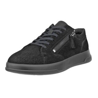 ECCO Sneaker Move Zip Lace (skóra premium) czarny damski