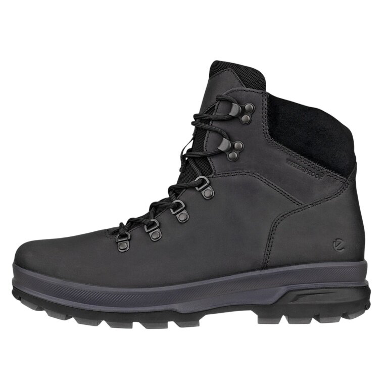 ECCO buty zimowe Rugged Track WP Lace Boot (skóra premium, wodoodporne) czarne męskie