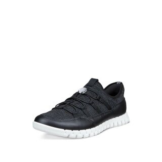 ECCO Sneaker Gruuv Lite (skóra/tekstylia) czarny damski