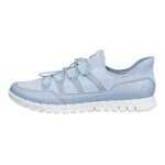 ECCO Sneaker Gruuv Lite (skóra/tekstylia) jasnoniebieskie damskie