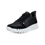 ECCO Sneaker Gruuv Zip Lace (skóra premium) czarny damski