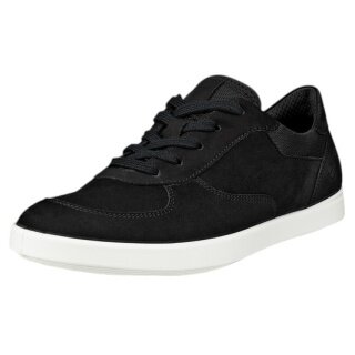 ECCO Sneakers Leisure Oxford (skóra premium) czarne damskie