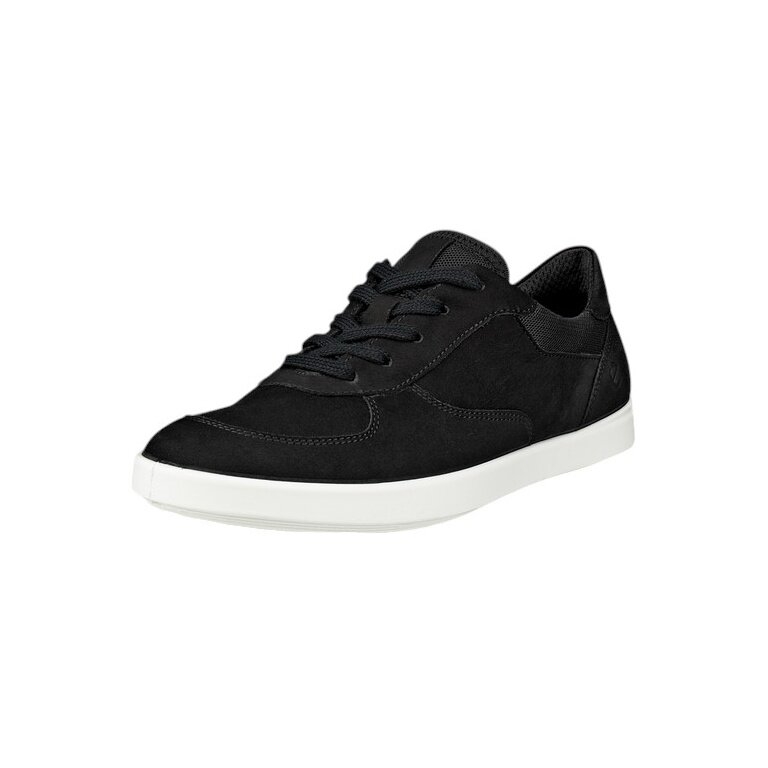 ECCO Sneakers Leisure Oxford (skóra premium) czarne damskie