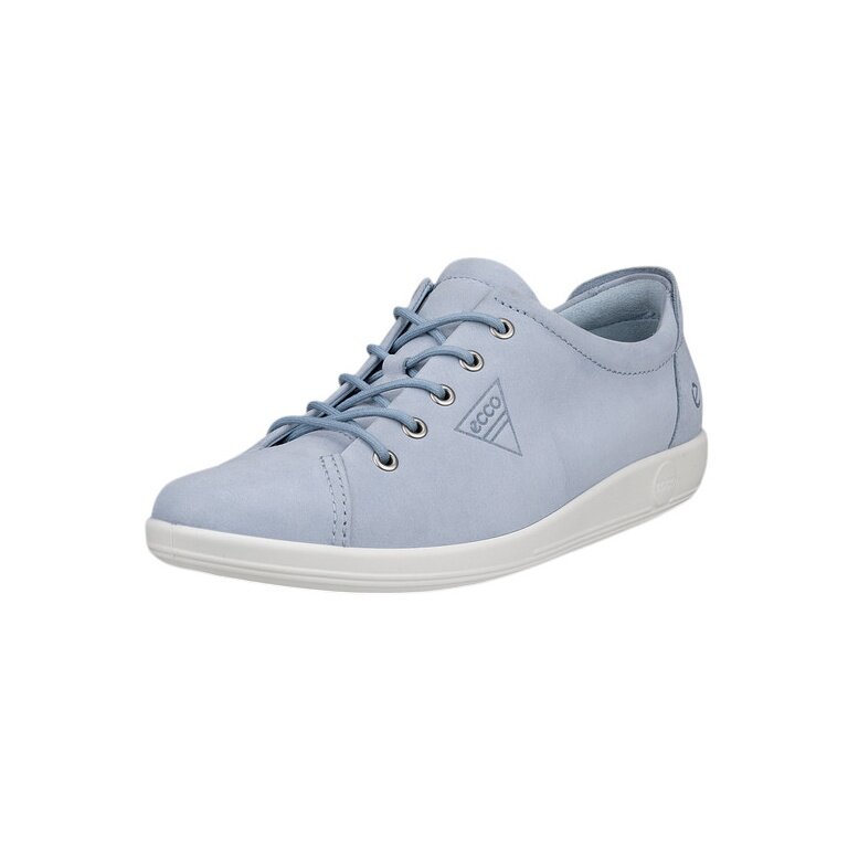 ECCO Sneakers Soft 2.0 Tie (lekka i elastyczna podeszwa) dustyblue damskie