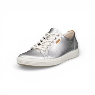 ECCO Sneaker Soft 7 (skóra licowa) srebrne damskie