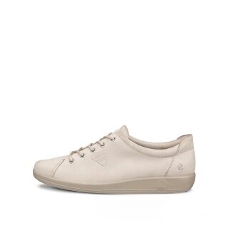 ECCO Sneaker Soft 2.0 Tie (lekka i elastyczna podeszwa) jasnoszary damski