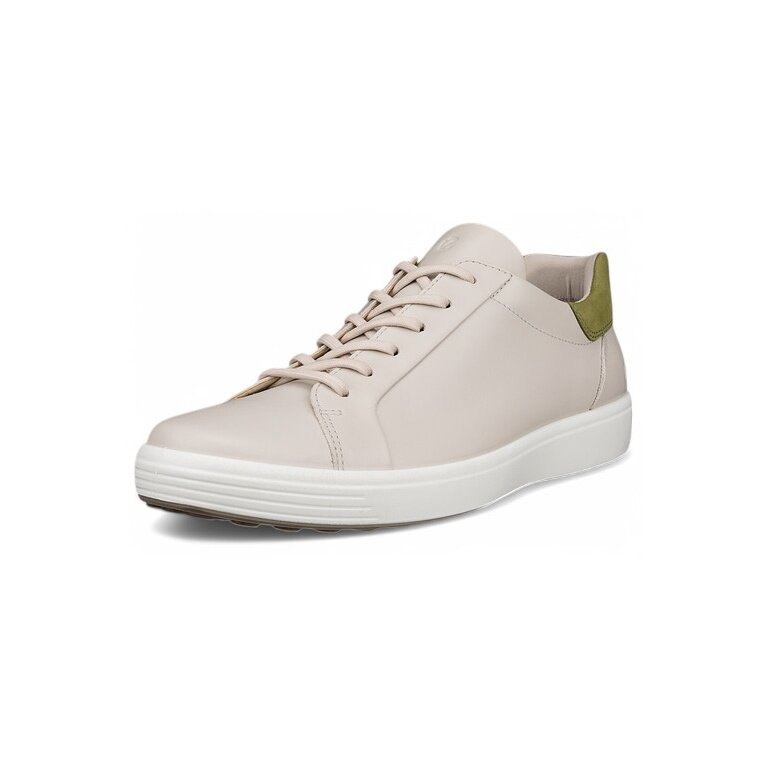 ECCO Sneaker Soft 7 Easy Slip Lace (skóra premium) beżowe męskie