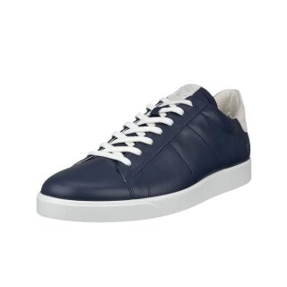ECCO Sneaker Street Lite (skóra premium i zamsz) granatowy męski