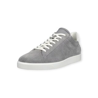 ECCO Sneaker Street Lite (skóra premium i zamsz) stalowoszary/biały męski