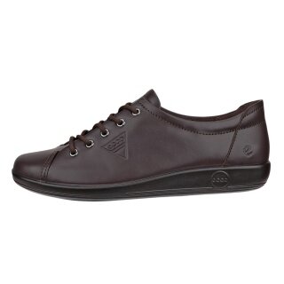 ECCO Sneaker Soft 2.0 Tie (lekka i elastyczna podeszwa) ciemno brązowe damskie