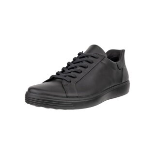 ECCO Sneaker Soft 7 Easy Slip Lace (skóra premium) czarny mężczyźni