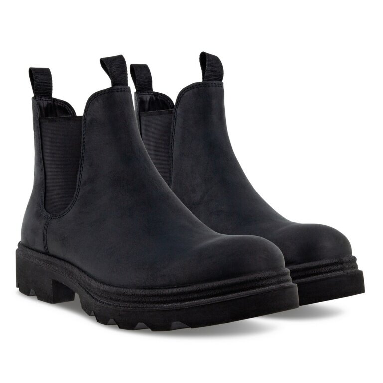 ECCO Buty codzienne Grainer Chelsea Boot (zamsz, wodoodporne) czarne męskie